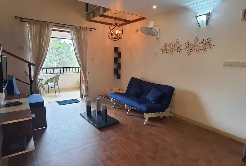 Couple Friendly 1BHK Apt | Pool | Wi-Fi |near Baga